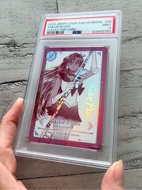 Sailor Moon Jimmy Choo Normal Sailor Pluto Trading Card PSA Grade 9